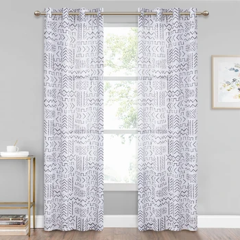 NICETOWN European Abstract Geometric Design Home Decoration Modern Curtain Tulle Linen Semi Sheer Panel Window Treatment White
NICETOWN European Abstract Geometric Design Home Decoration Modern Curtain Tulle Linen Semi Sheer Panel Window Treatment White