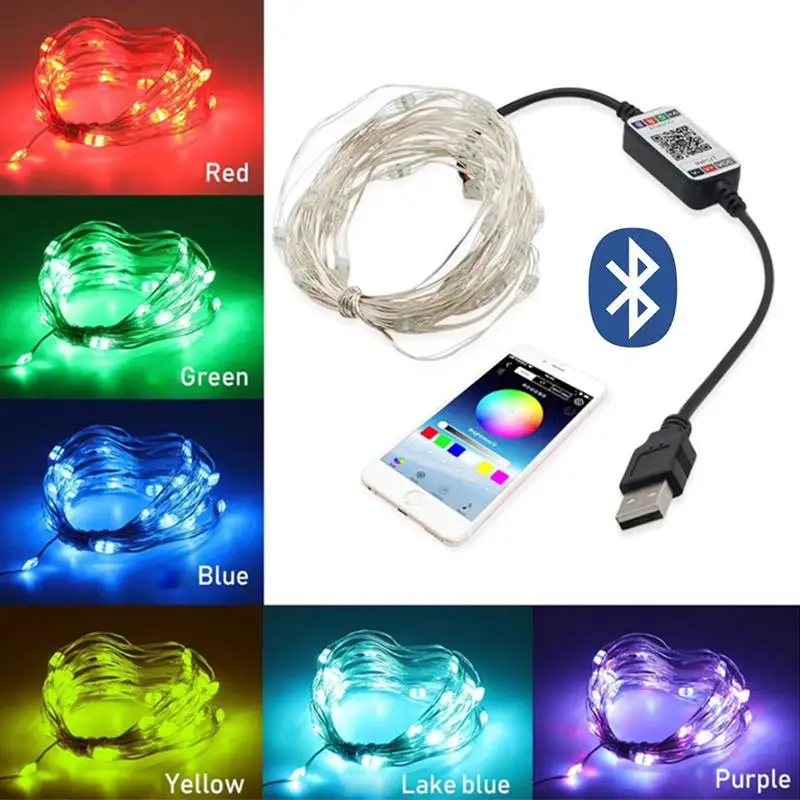 USB LED String Light Bluetooth App Control String Lamp Waterproof Outdoor Fairy Lights for Christmas Decoration christmas lights
USB LED String Light Bluetooth App Control String Lamp Waterproof Outdoor Fairy Lights for Christmas Decoration christmas lights