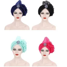 2022 Latest Fashion African Hat Women's Headscarf Wearing Accessories Diamond Mesh Muslim Hat Auto Gele Ethnic African Clothing 
2022 Latest Fashion African Hat Women's Headscarf Wearing Accessories Diamond Mesh Muslim Hat Auto Gele Ethnic African Clothing