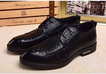 Crocodile NEW pattern Men handmade formal shoes fashion lace-up falt oxford for men Genuine leather party wedding shoes 
Crocodile NEW pattern Men handmade formal shoes fashion lace-up falt oxford for men Genuine leather party wedding shoes