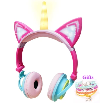 Funny Kids Headphone Led Light Unicorn Wired Headphones Girl Gamer PC Earphone Foldable Music Gaming Overear Headset Auriculares
Funny Kids Headphone Led Light Unicorn Wired Headphones Girl Gamer PC Earphone Foldable Music Gaming Overear Headset Auriculares