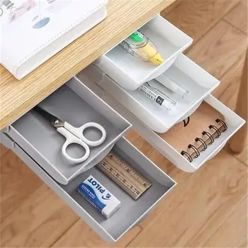 Self-Adhesive Hidden Sundries Storage Box Plastic Desk Drawer Organizer Pencil Tray Pen Holder Makeup Organizer Divid Stationery
Self-Adhesive Hidden Sundries Storage Box Plastic Desk Drawer Organizer Pencil Tray Pen Holder Makeup Organizer Divid Stationery