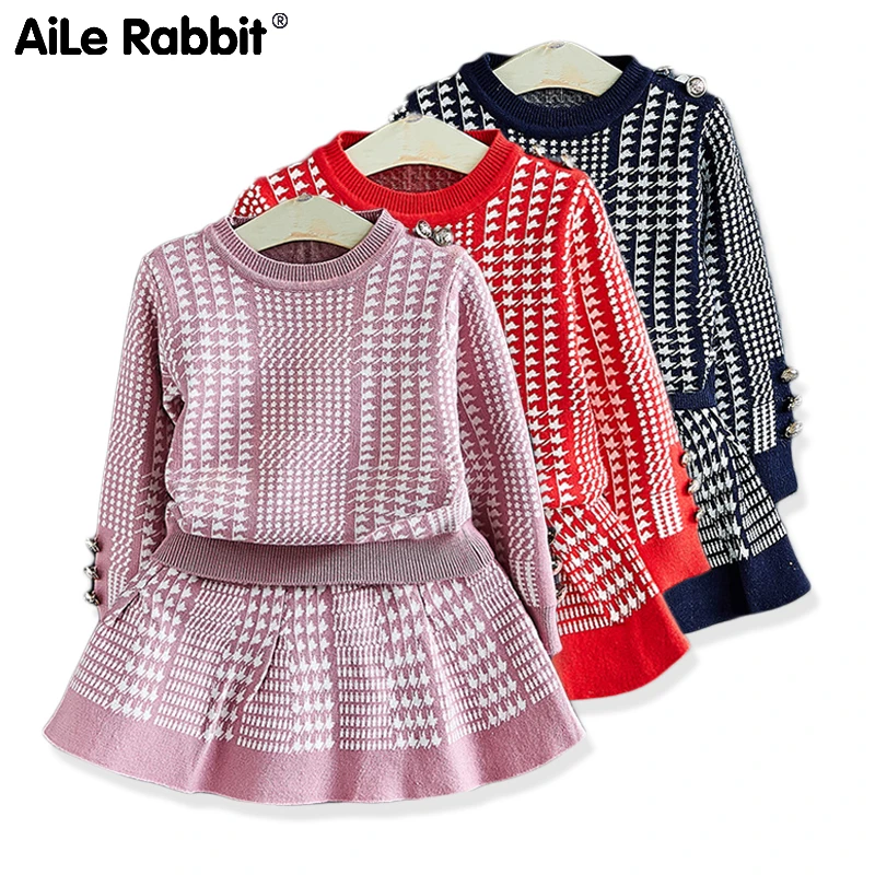 Girl Sweater 2019 Knitting Unlined Upper Garment Suit Skirt Western Style Fashionable Dress Children's Garment Children Twinset
Girl Sweater 2019 Knitting Unlined Upper Garment Suit Skirt Western Style Fashionable Dress Children's Garment Children Twinset