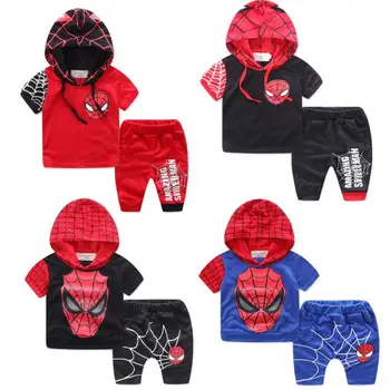 Boys Clothing Set SPIDERMAN Cosplay Clothing Set For Boys summer Short sleeve Hoodies + Pants 2Pcs Kids Clothes Spider-Man Suit
Boys Clothing Set SPIDERMAN Cosplay Clothing Set For Boys summer Short sleeve Hoodies + Pants 2Pcs Kids Clothes Spider-Man Suit
