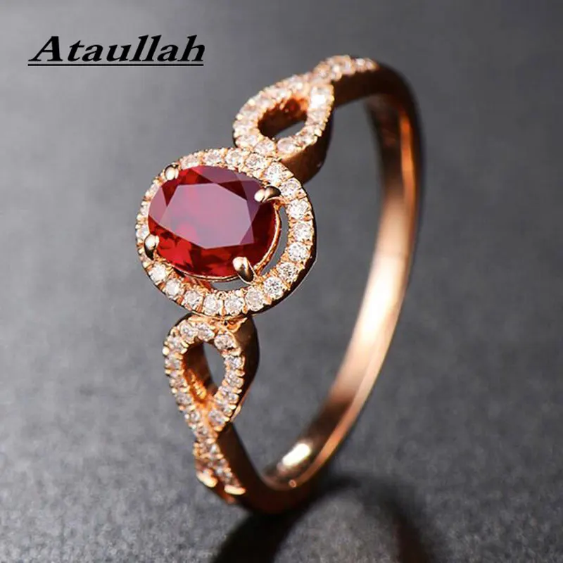 Ataullah Natural Red Ruby Rings 925 Silver 18k Rose Gold Plated Inlaid with 3A Zircon Gemstone Ring Fine Jewelry for Woman RW085
Ataullah Natural Red Ruby Rings 925 Silver 18k Rose Gold Plated Inlaid with 3A Zircon Gemstone Ring Fine Jewelry for Woman RW085