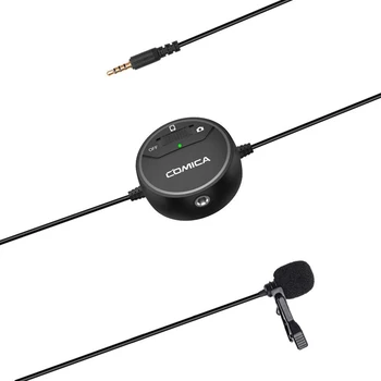 Comica SIG.LAV V03 Lavalier Lapel Microphone 10 DB Adjustable Clip-On Mini Omnidirectional Condenser Mic Interview Microphone fo 
Comica SIG.LAV V03 Lavalier Lapel Microphone 10 DB Adjustable Clip-On Mini Omnidirectional Condenser Mic Interview Microphone fo