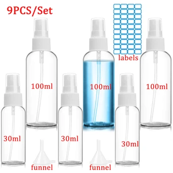 9pcs/set Transparent Spray Bottles Pocket Perfume Bottles Plastic Portable Refillable Cosmetic Container 50ml/100ml
9pcs/set Transparent Spray Bottles Pocket Perfume Bottles Plastic Portable Refillable Cosmetic Container 50ml/100ml
