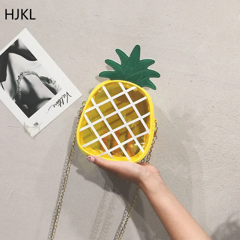 HJKL Crossbody Bag Female 2020 New Transparent Wild Chain Pineapple Bag Trend Fashion High Quality Woman Shoulder Messenger Bag
HJKL Crossbody Bag Female 2020 New Transparent Wild Chain Pineapple Bag Trend Fashion High Quality Woman Shoulder Messenger Bag