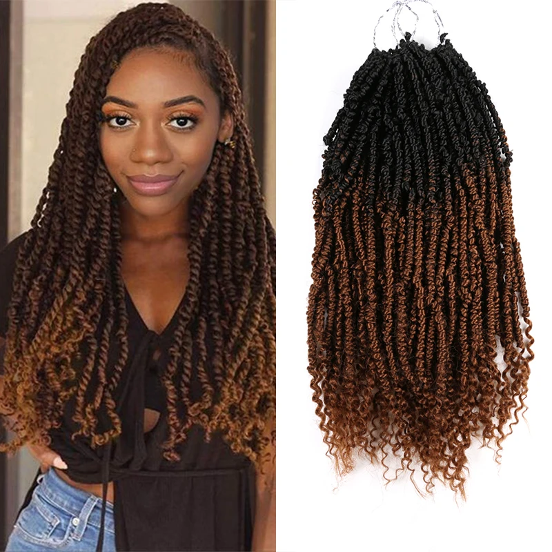 Pre-twisted Spring Bomb Twist Hair 14'' Ombre Synthetic Crochet Braiding Hair Afro Twist Braids Bouncy Hair Extensions Wavy Ends
Pre-twisted Spring Bomb Twist Hair 14'' Ombre Synthetic Crochet Braiding Hair Afro Twist Braids Bouncy Hair Extensions Wavy Ends