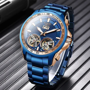 LIGE 2020 New Men Watches Luxury Automatic Mechanical Wrist Watch Men Stainless Steel 100m Waterproof Watch Relogio Masculino
LIGE 2020 New Men Watches Luxury Automatic Mechanical Wrist Watch Men Stainless Steel 100m Waterproof Watch Relogio Masculino