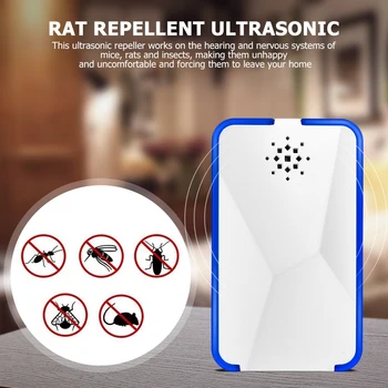 

Pest Reject Ultrasound Mouse Cockroach Insect Mosquito Repellent Mouse Rejection Insect Rats Bug Mosquito Repeller Device