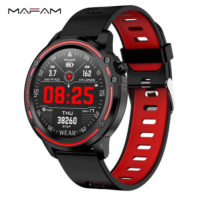 

MAFAM L8 Smart Bracelet Men IP68 Waterproof Mode SmartWatch With ECG PPG Blood Pressure Heart Rate sports fitness Tracker Watch