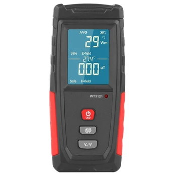 WT3121 Handheld Digital LCD EMF Meter Electronetic Radiation Tester Electric Field netic Field Dosimeter Detector
WT3121 Handheld Digital LCD EMF Meter Electronetic Radiation Tester Electric Field netic Field Dosimeter Detector