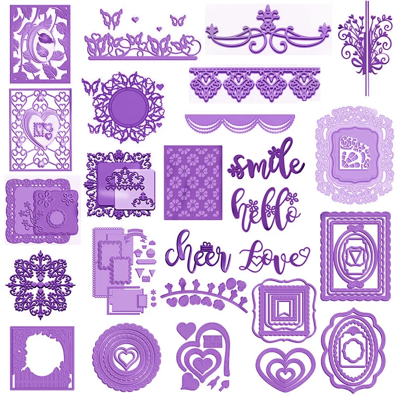 Rectangle Square Circle Oval Heart Frame Butterfly Border Cutting Dies for DIY Scrapbooking Valentine's Cards Crafts New 2020
Rectangle Square Circle Oval Heart Frame Butterfly Border Cutting Dies for DIY Scrapbooking Valentine's Cards Crafts New 2020