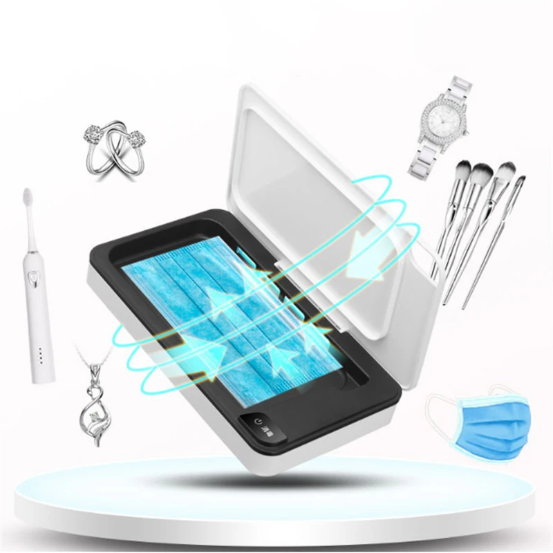 Mask Mobile Phone UVC Sterilizer Box Wireless Charger UV Sterilization Case USB Portable Mini Disinfection Sterilizer Bottle
Mask Mobile Phone UVC Sterilizer Box Wireless Charger UV Sterilization Case USB Portable Mini Disinfection Sterilizer Bottle