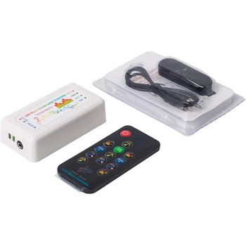 WS2812B WS2811 WS2813 1903 LED Strip/Panel Bluetooth Music Dream Color CSY08 Controller 13 Keys RF Remote 512 Pixels
WS2812B WS2811 WS2813 1903 LED Strip/Panel Bluetooth Music Dream Color CSY08 Controller 13 Keys RF Remote 512 Pixels