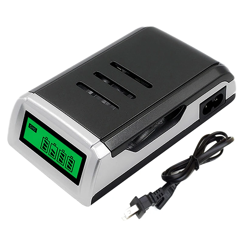 Charger Universal 4 Slots Lcd Display Smart Intelligent Battery Charger for Aa / Aaa Nicd Nimh Rechargeable Battery (Us Plug)
Charger Universal 4 Slots Lcd Display Smart Intelligent Battery Charger for Aa / Aaa Nicd Nimh Rechargeable Battery (Us Plug)