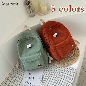 Backpacks Women Corduroy Kawaii Solid Students Korean Style Vintage New Fashion Large Capacity All-match Simple Ins Retro Chic
Backpacks Women Corduroy Kawaii Solid Students Korean Style Vintage New Fashion Large Capacity All-match Simple Ins Retro Chic