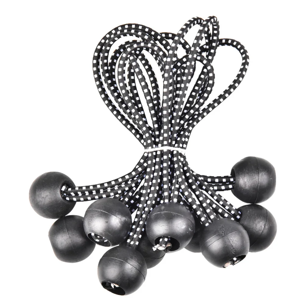 10pcs Practical Ball Bungee Cords Useful Elastic Rope Canopy Ball Bungee Cords for Outdoor Camping Tent 
10pcs Practical Ball Bungee Cords Useful Elastic Rope Canopy Ball Bungee Cords for Outdoor Camping Tent