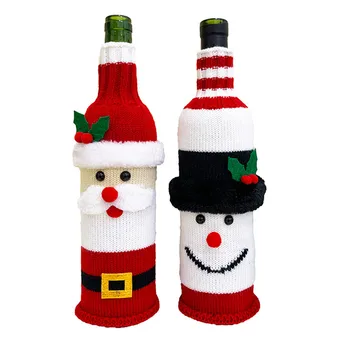 Christmas Decorations Family Dining Table Wine Bottle Holder Wine Bag Knitted Santa Claus Wine Bottle Holder
Christmas Decorations Family Dining Table Wine Bottle Holder Wine Bag Knitted Santa Claus Wine Bottle Holder