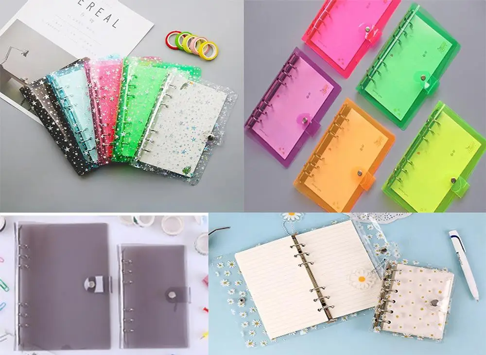 Paper core A5 A6 A7 loose-leaf PVC rainbow laser transparent notebook diary cover flash notepad plan folder office supplies
Paper core A5 A6 A7 loose-leaf PVC rainbow laser transparent notebook diary cover flash notepad plan folder office supplies