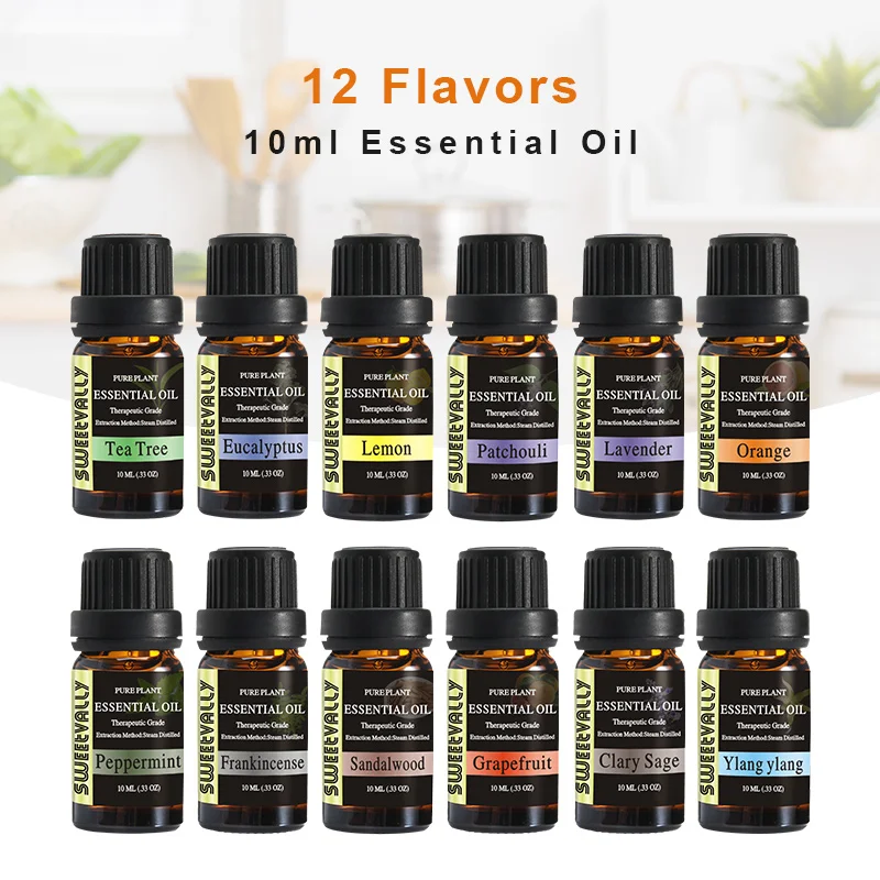 12pcs Essential Oil For Aromatherapy Diffusers Pure Essential Oils Organic Body Relieve Stress Oil Skin Care Help Sleep 10ml
12pcs Essential Oil For Aromatherapy Diffusers Pure Essential Oils Organic Body Relieve Stress Oil Skin Care Help Sleep 10ml