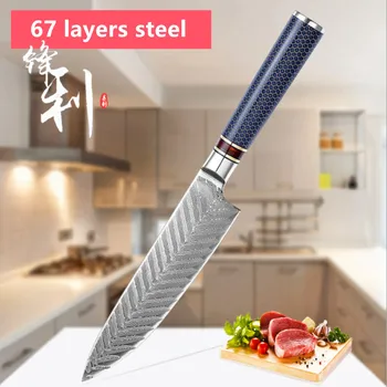 CL -55 8'' Chef Knife Japanese Damascus Steel Professional Kitchen Knives Super Sharp VG10 Butcher's Knife tool
CL -55 8'' Chef Knife Japanese Damascus Steel Professional Kitchen Knives Super Sharp VG10 Butcher's Knife tool