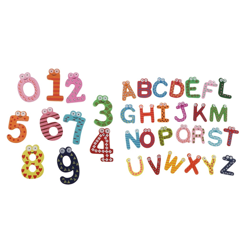 2set Wooden Number Letters Fridge Magnet Alphabet Education Kid Toy 2set Wooden Number Letters Fridge Magnet Alphabet Education Kid Toy