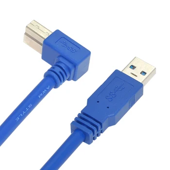Chenyang USB 3.0 Type A Male to B Male 90 Degree Right Elbow Angled Printer Cable Cord Blue
Chenyang USB 3.0 Type A Male to B Male 90 Degree Right Elbow Angled Printer Cable Cord Blue
