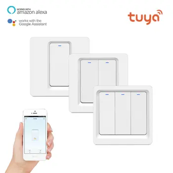 Wifi Wall Switch Smart Light Switches Neutral Fire Wire Required light Remote Control Wireless Key Relay Switch Smart Home
Wifi Wall Switch Smart Light Switches Neutral Fire Wire Required light Remote Control Wireless Key Relay Switch Smart Home