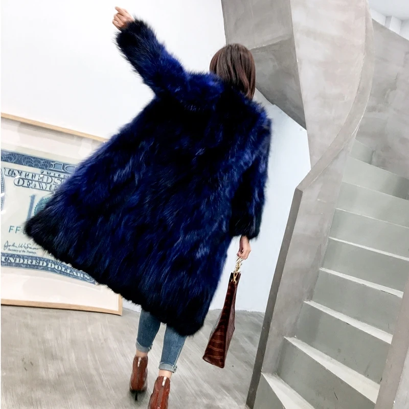 

Natural Fox Fur Coat Women Winter Warm Thick Fur Jacket Top Quality Furry Casacas Para Mujer Invierno 2020 5299 MF365