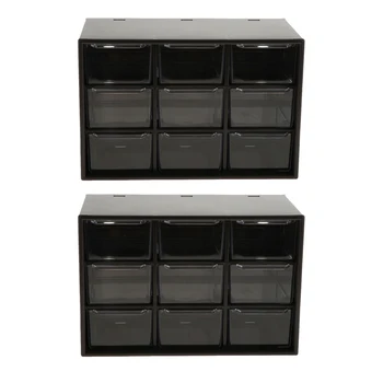 2x High Quality 9 Grid Storage Drawer Office Drawer Style Jewelry Storage Box Black
2x High Quality 9 Grid Storage Drawer Office Drawer Style Jewelry Storage Box Black