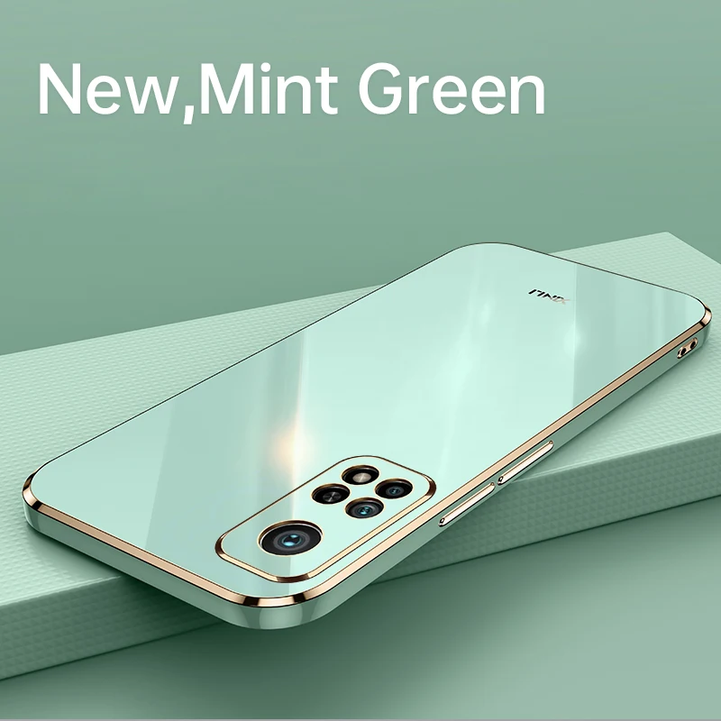 Чехол для Xiaomi Mi 10T Модный глянцевый мягкий силиконовый резиновый чехол-накладка