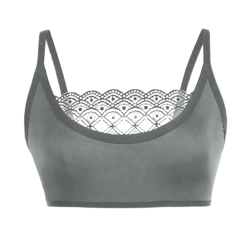 Lace Bras For Women Solid Sport Bra Push Up Underwear Plus Size Elastic Cage Bra Crop Top Lingerie Femme Sujetador 30NOV1214