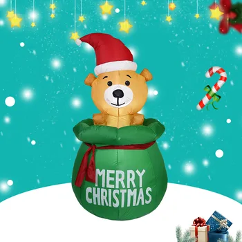 1.5M Christmas model Inflatable luminous gift bag dog model christmas garden decoration halloween decorations for home
1.5M Christmas model Inflatable luminous gift bag dog model christmas garden decoration halloween decorations for home