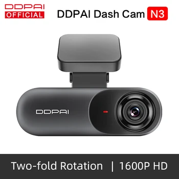 

DDPAI Dash Cam Mola N3 1600P HD GPS Vehicle Drive Auto Video DVR Android Wifi Smart 2K Car Camera Hidden Recorder 24H Parking
