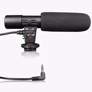 Professional Condenser Microphone 3.5mm Recording Microphone Interview Mic for DSLR Camera Video DV Camcorder Drop Shipping
Professional Condenser Microphone 3.5mm Recording Microphone Interview Mic for DSLR Camera Video DV Camcorder Drop Shipping