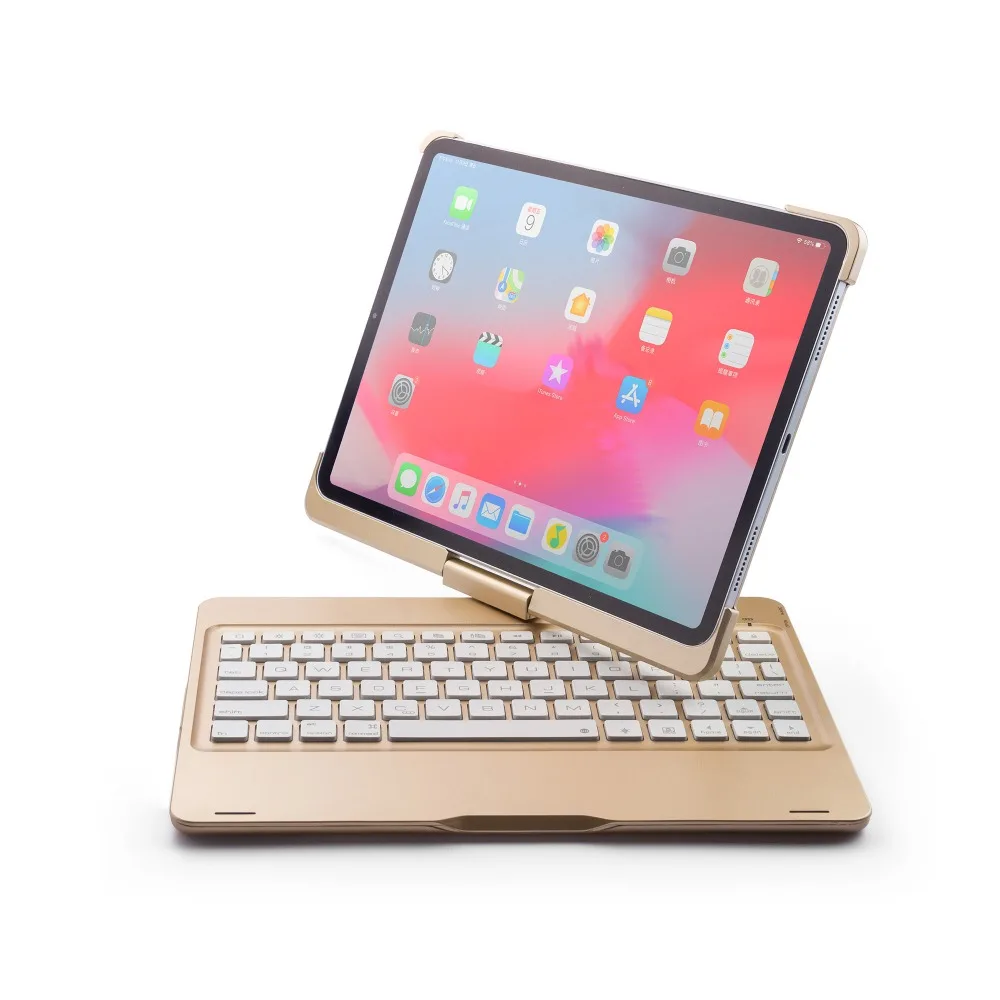 ipad pro11寸ABS旋转带背光蓝牙键盘F360B (13)
