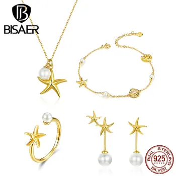 Jewelry Sets BISAER 925 Sterling Silver Tropical Starfish Rings & Earrings Women Jewelry Set Vintage Sterling Silver Jewelry
Jewelry Sets BISAER 925 Sterling Silver Tropical Starfish Rings & Earrings Women Jewelry Set Vintage Sterling Silver Jewelry