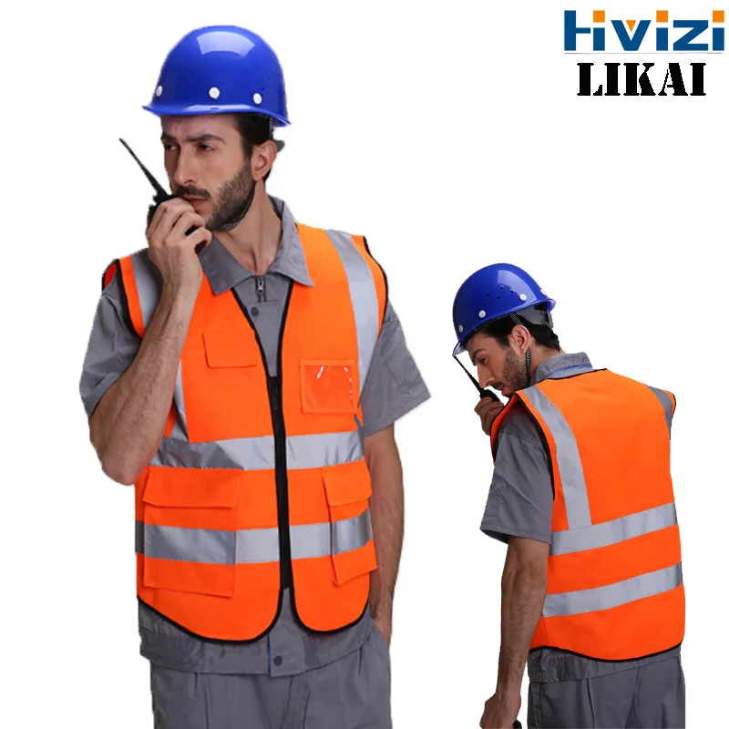 Safety Protection Cloth High Visibility Reflective Vest Mens Construction Building Warning Vest Custom LOGO
Safety Protection Cloth High Visibility Reflective Vest Mens Construction Building Warning Vest Custom LOGO