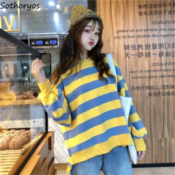 Hoodies Women Simple Striped Trendy All-match Korean Style High Quality Female O-Neck Loose Harajuku Womens Clothes Leisure Chic
Hoodies Women Simple Striped Trendy All-match Korean Style High Quality Female O-Neck Loose Harajuku Womens Clothes Leisure Chic