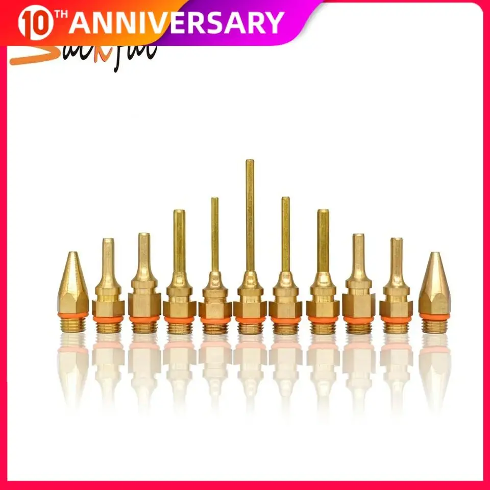 Hot Melt Glue Gun Accessories Pure Copper Nozzle Long Short Small-bore Large Diameter 1.2x32mm 1.0x36mm with Spanner/Gifts
Hot Melt Glue Gun Accessories Pure Copper Nozzle Long Short Small-bore Large Diameter 1.2x32mm 1.0x36mm with Spanner/Gifts