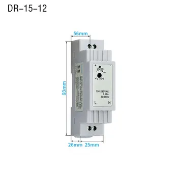 DR-15-5 5V2.4A DIN Rail Mounting Switching Power Supply Industrial Switching Power Supply DR-60W-24V2.5A 15W/30W 5V3A 12V5A
DR-15-5 5V2.4A DIN Rail Mounting Switching Power Supply Industrial Switching Power Supply DR-60W-24V2.5A 15W/30W 5V3A 12V5A