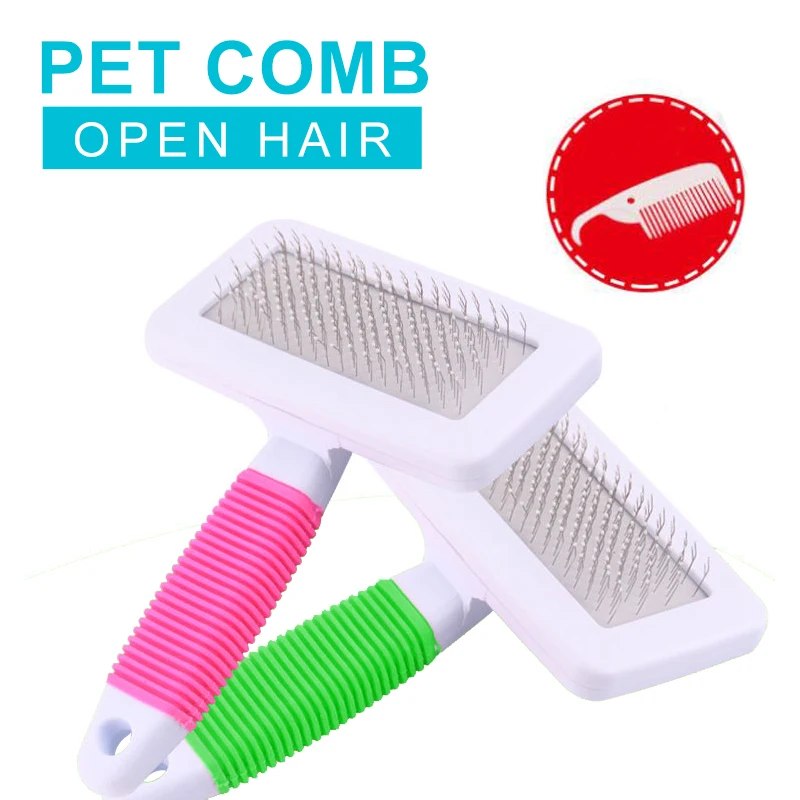 Cats Comb Open Hair Antistatic Stainless Steel Needle Dog Comb Remove Floating Hair Beauty Tools Massage Handle Pets Accessory
Cats Comb Open Hair Antistatic Stainless Steel Needle Dog Comb Remove Floating Hair Beauty Tools Massage Handle Pets Accessory