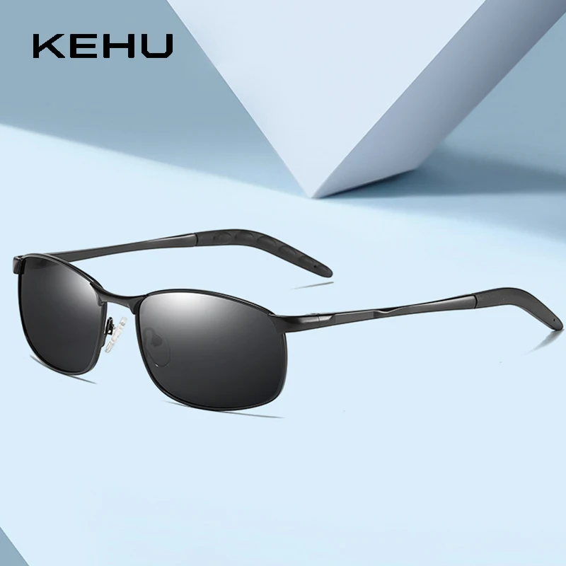 Фото KEHU PC + металлическая оправа TAC мужские поляризованные солнцезащитные очки