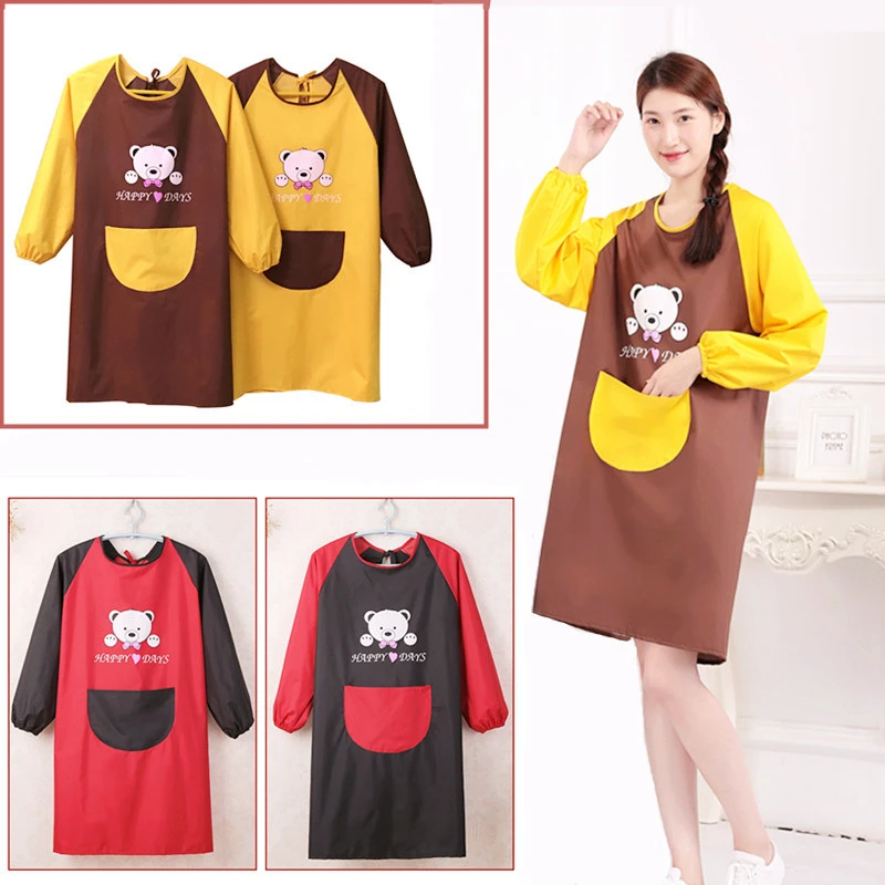 Wrap Whole Body Apron Bear Cute Cartoon Kit Long Sleeves Work Cloth Kitchen Chef Cake Shop Restaurant Cook Family Use
Wrap Whole Body Apron Bear Cute Cartoon Kit Long Sleeves Work Cloth Kitchen Chef Cake Shop Restaurant Cook Family Use