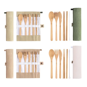 7pcs/set Portable Bamboo Tableware Set Knife Fork Spoon Straw Chopsticks
7pcs/set Portable Bamboo Tableware Set Knife Fork Spoon Straw Chopsticks