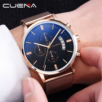 CUENA Men's Watches Men Quartz Stop Watch Luminous Stainless Steel Waterproof Watches Men Sport Watch Morloges Mannen
CUENA Men's Watches Men Quartz Stop Watch Luminous Stainless Steel Waterproof Watches Men Sport Watch Morloges Mannen