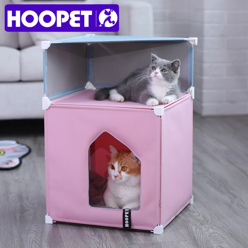 HOOPET Cat House Removable Cat Puppy Bed Double Pet House Small Dog Room Cat Beds Dog Cushion Luxury Pet Supply
HOOPET Cat House Removable Cat Puppy Bed Double Pet House Small Dog Room Cat Beds Dog Cushion Luxury Pet Supply