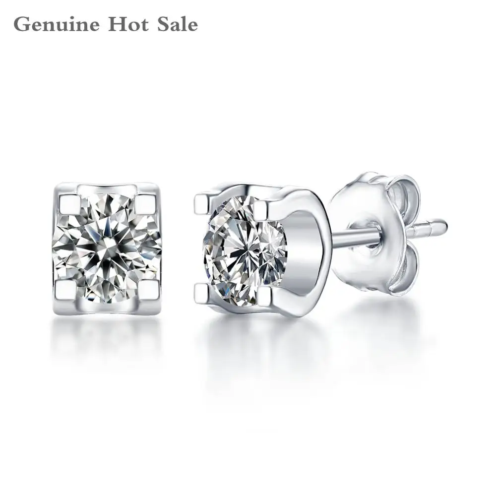 1ct/2ct D Color Round Cut Moissanite Earrings Classic Elegant Style 925 Silver Earrings Fashion Jewelry woman Girlfriend Gift
1ct/2ct D Color Round Cut Moissanite Earrings Classic Elegant Style 925 Silver Earrings Fashion Jewelry woman Girlfriend Gift